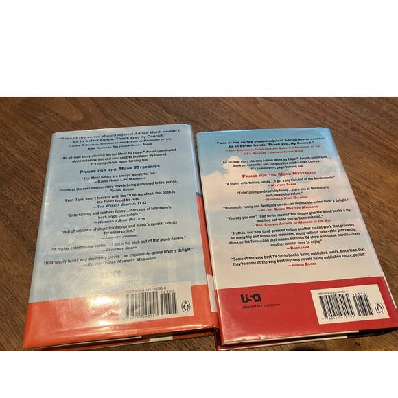 Mr. Monk Book Lot of (2) Hardcover Ex-libris, Gets on Board, Lieutenant - Picture 4 of 7